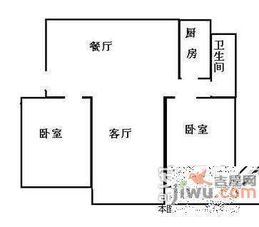 张泾新村一区2室2厅2卫户型图