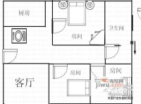 阳澄花园3室1厅1卫户型图