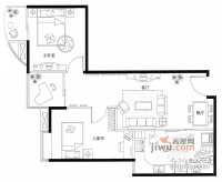 峰尚公寓2室2厅2卫111㎡户型图