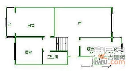 峰尚公寓2室2厅2卫111㎡户型图