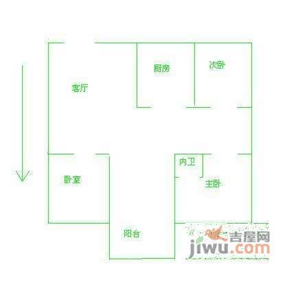 美之苑4室2厅2卫户型图