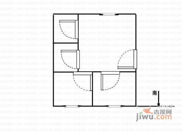 新苏苑2室1厅1卫55㎡户型图