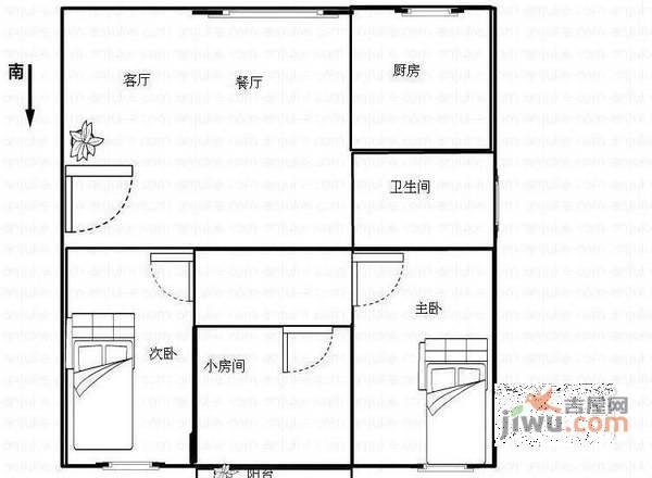 韶山花园4室2厅2卫户型图