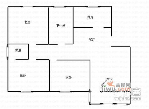 韶山花园4室3厅3卫户型图