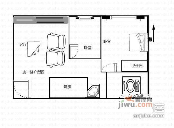 韶山花园5室2厅2卫户型图