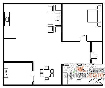 香樟公寓2室2厅2卫122㎡户型图
