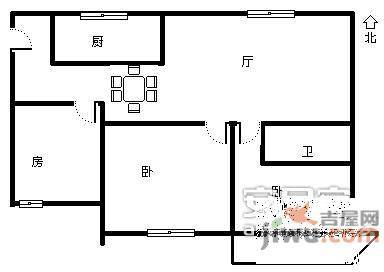 香樟公寓2室2厅1卫户型图