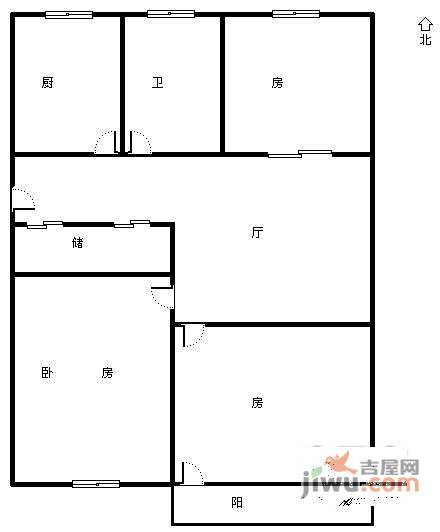 桐馨苑4室2厅2卫158㎡户型图