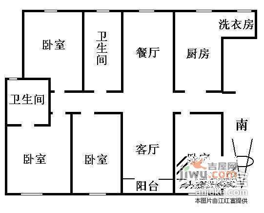 锦昌苑4室2厅2卫户型图