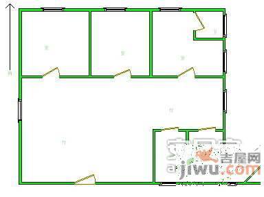 金都名苑3室1厅2卫户型图