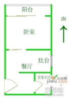 金塘新村1室1厅1卫48㎡户型图