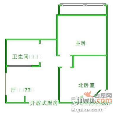 金塘新村2室2厅1卫户型图