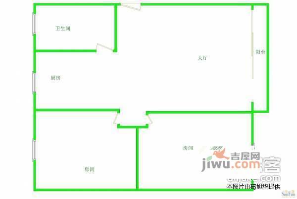 梅花二村4室2厅2卫121㎡户型图