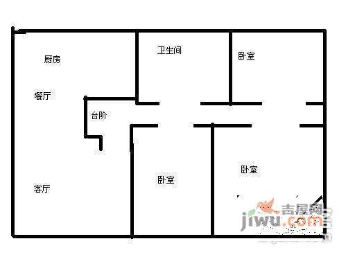 锦华苑3室2厅2卫166㎡户型图