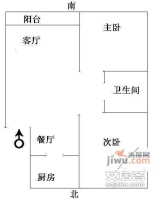 水香一村2室1厅1卫户型图