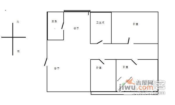 鑫苑湖岸名家3室2厅2卫150㎡户型图