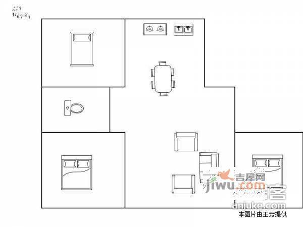 公园天下3室2厅2卫142㎡户型图