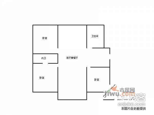 桂花新村3室2厅2卫142㎡户型图