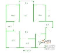 桂花新村4室2厅3卫户型图