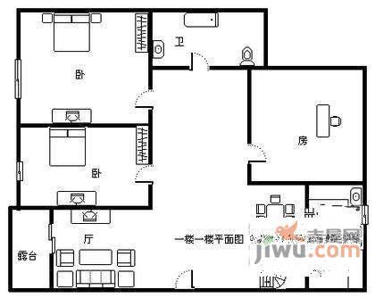 贵都花园4室2厅2卫户型图