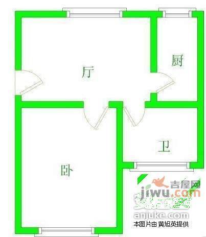 青苑小区2室2厅1卫95㎡户型图