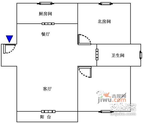 天筑家园4室2厅2卫160㎡户型图