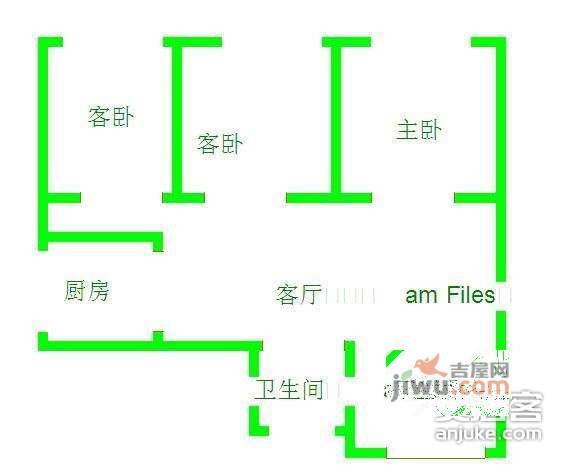 招商依云水岸4室2厅2卫276㎡户型图