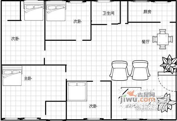 吴越尚院4室2厅2卫209㎡户型图