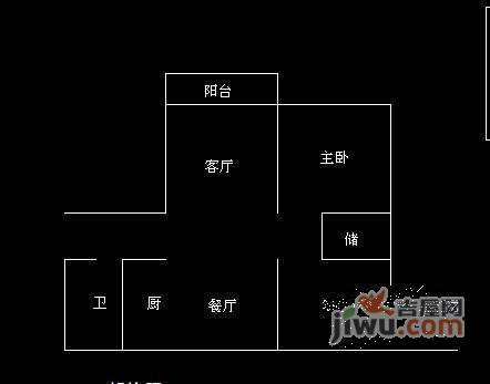 新毛家花园2室2厅1卫户型图