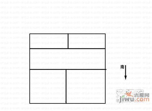 娄江新村1室1厅1卫45㎡户型图