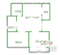 娄江新村3室2厅1卫145㎡户型图