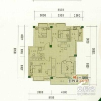 金色家园3室2厅1卫93㎡户型图