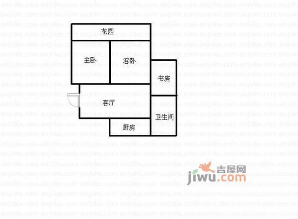 金龙花园3室1厅1卫户型图