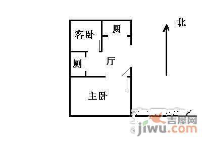 翡翠国际2室2厅2卫102㎡户型图