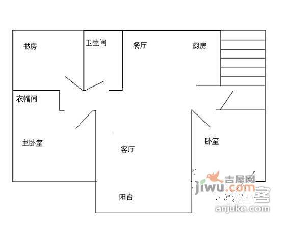 金榈湾3室2厅1卫112㎡户型图