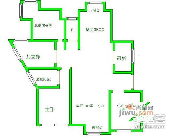 名馨花园4室2厅2卫230㎡户型图