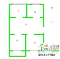 碧波二村2室2厅1卫户型图