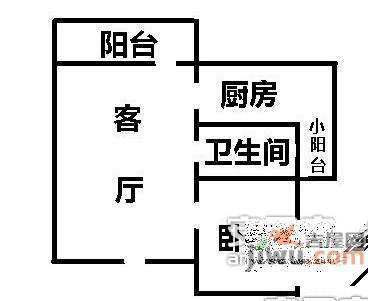 自由之邑1室2厅1卫72㎡户型图