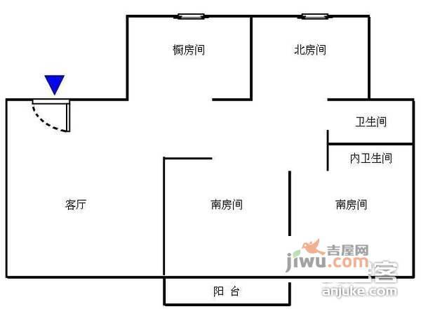 东城郡3室2厅2卫135㎡户型图