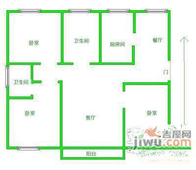 御苑家园5室2厅3卫218㎡户型图