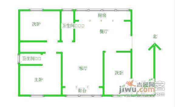 御苑家园5室2厅3卫218㎡户型图