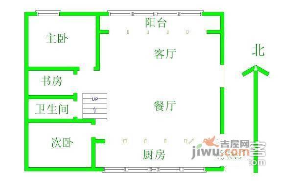 华辰嘉园北区4室3厅2卫180㎡户型图