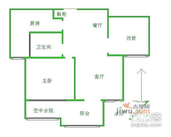 华辰嘉园北区4室3厅2卫180㎡户型图