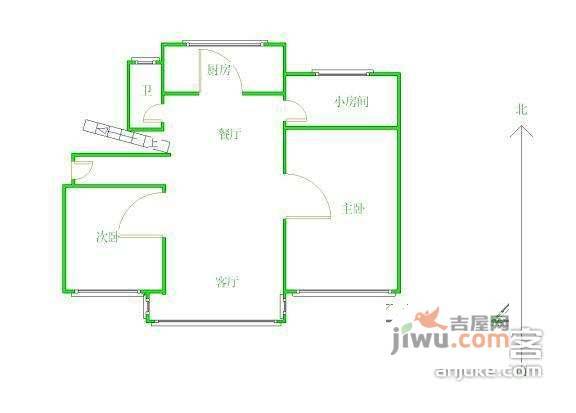 友联二村4室2厅2卫158㎡户型图