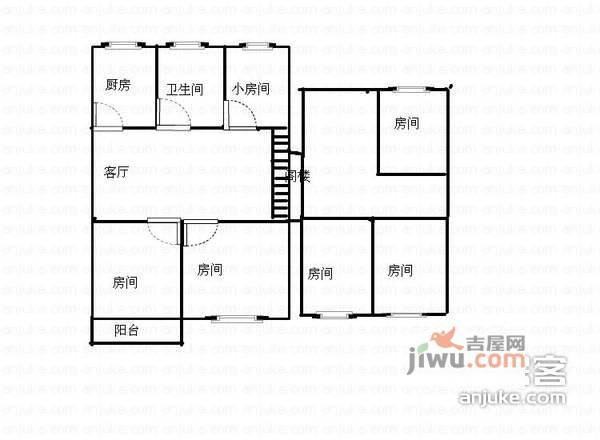 友联二村6室2厅2卫户型图