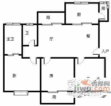 高尔夫花园3室2厅2卫146㎡户型图