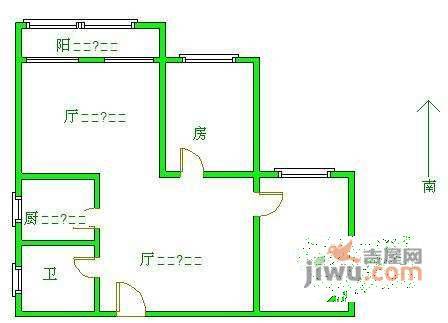 高尔夫花园3室1厅1卫户型图