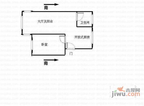 阳山花苑1室1厅1卫147㎡户型图