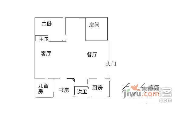 天域花园东区4室2厅2卫264㎡户型图