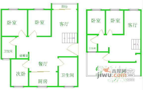 美之国花园4室2厅2卫200㎡户型图